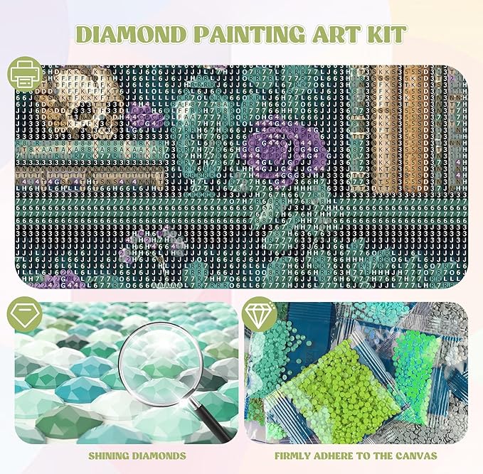 QENSPE 5D Diamond Art Mystic Book Shelf,DIY Round Full Drill Diamond Painting Kits for Beginners,Vase & Skull Diamond Dots for Adults,Home Wall Decor & Gift Perfect for Relaxation 12x16 inch
