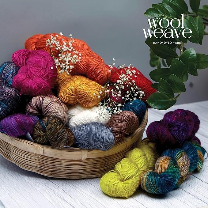 Superwash Merino Wool Yarn for Knitting & Crocheting - Premium Hand Dyed Yarn, 100gr, 240 Yards DK Weight - Luxurious, Soft & Durable Pink Wool Yarns