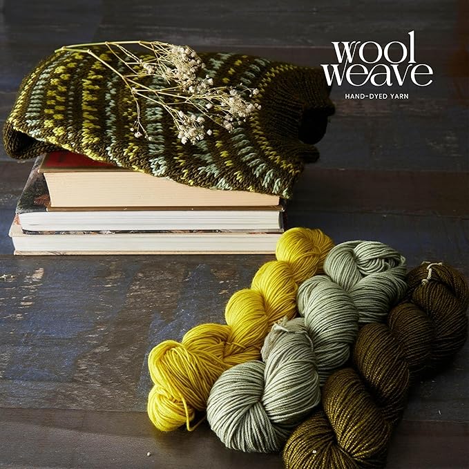 Superwash Merino Wool Yarn for Knitting & Crocheting - Premium Hand Dyed Yarns, 100gr, 240 Yards, Dk Weight - Luxurious, Soft & Durable Yellow Yarn