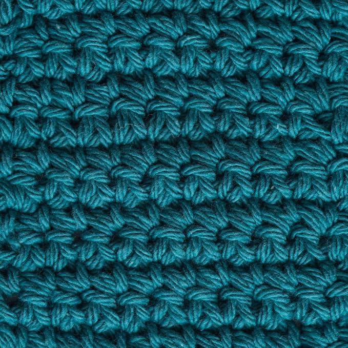 Lily Sugar'n Cream 100% Cotton Yarn 6-Pack Bundle with Bella's Crafts Stitch Markers (Greens)