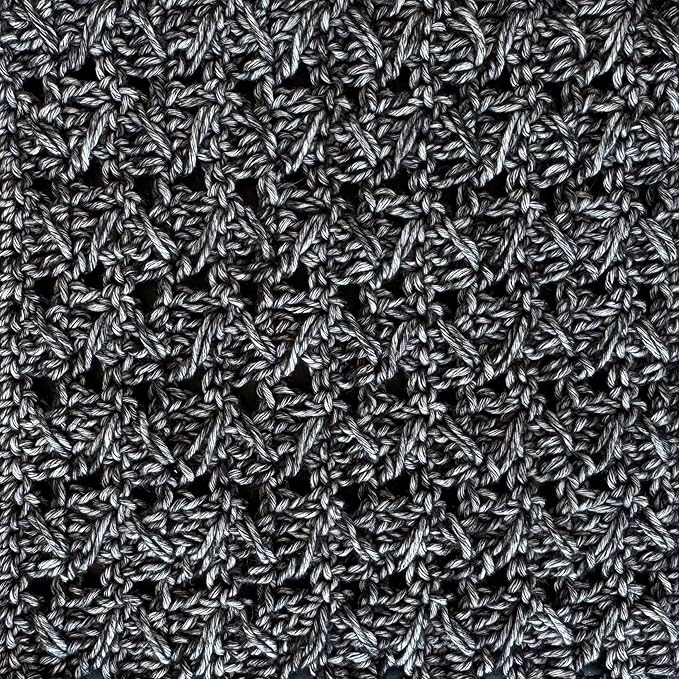 Cotton to The Core Cotton Yarn for Crocheting, 6-Pack (852 Yds / 300G), Free Patterns, Beginners Friendly - Soft Baby Yarn for Knitting - 3 DK Light Worsted Weight - Charcoal Black