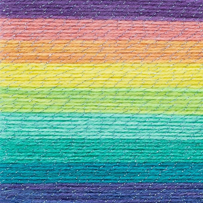 Lion Brand Yarn Mandala Sparkle Yarn, Serpens, 1 Skein