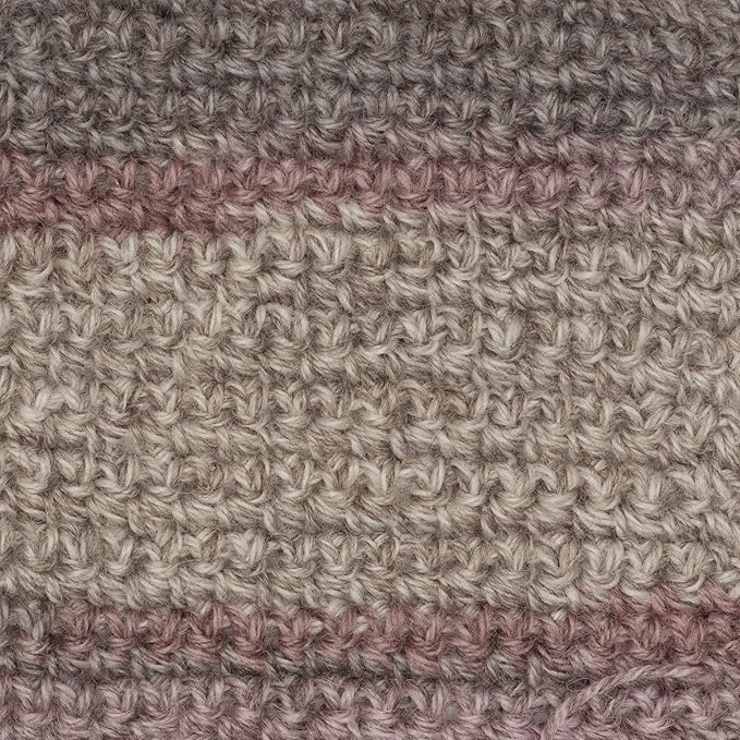 Patons Kroy Socks Yarn 2-Pack Bundle with Bella's Crafts Stitch Markers (Brown Rose Marl)