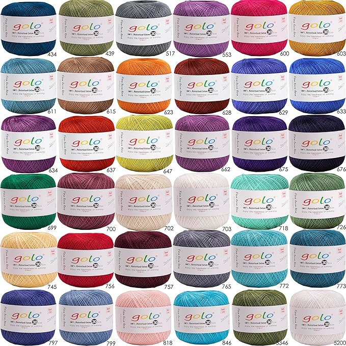 golo Crochet Thread for Hand Work Crochet Yarn Claert Wine 185