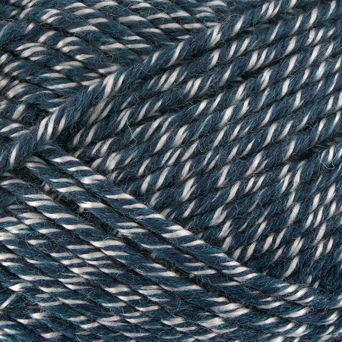 JubileeYarn Chunky Melody Yarn - 100g/Skein Bulky Wool Blend - Midnight Heather - 2 Skeins