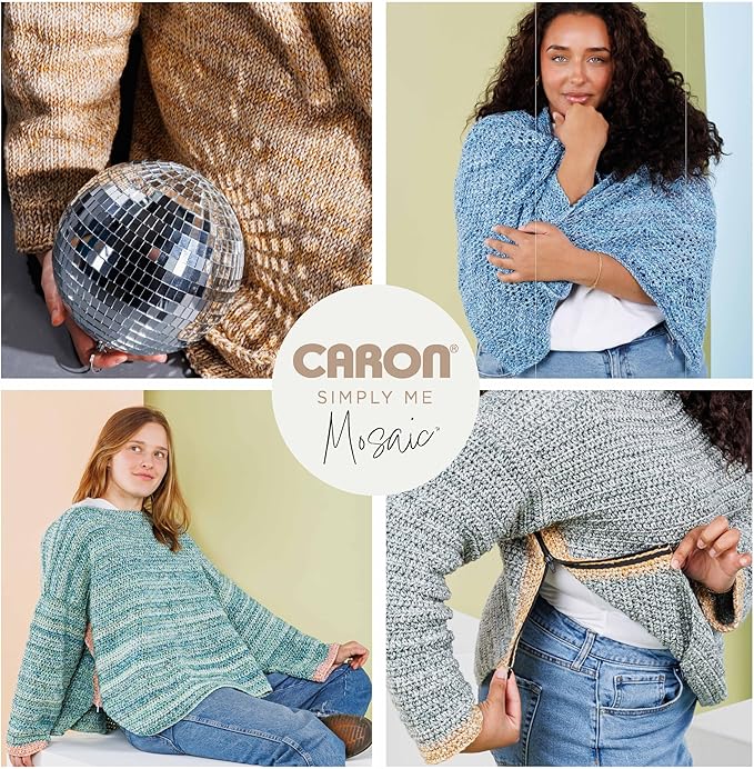 Caron Simply Me Merino Heirloom White Yarn - 3 Pack of 100g/3.5oz - 50% Acrylic, 50% Merino Wool - #3 DK (Light) - 215 Yards - Knitting/Crochet