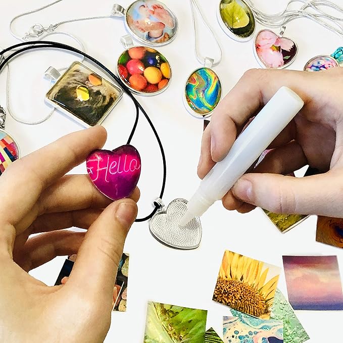 Hapinest Jewelry Making Kit for Girls Arts and Crafts Gifts Ages 8 9 10 11 12 Years Old and Teens - 11 Charm Pendants, 9 Necklaces, 2 Bracelets