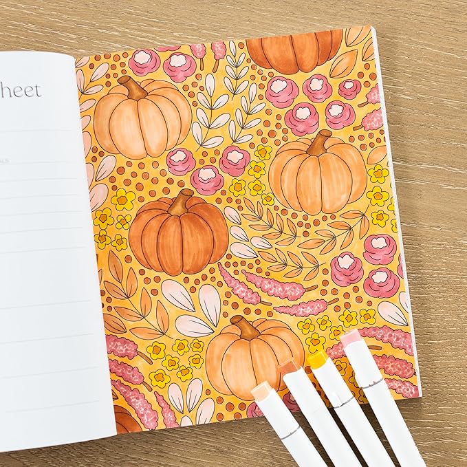 Elyse Breanne Design, Farmers Market Coloring Book, 40 Fresh Coloring Pages, 8.5x10 inches
