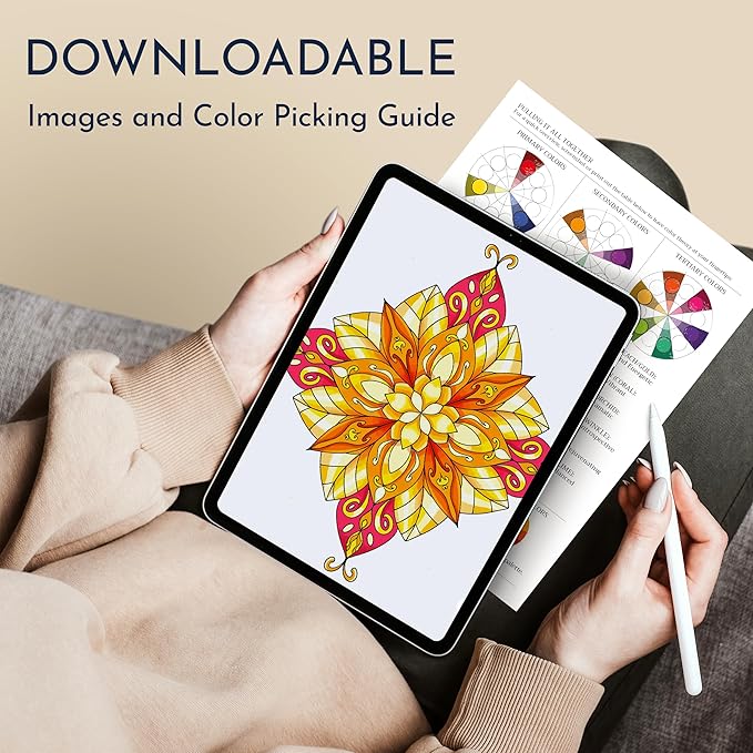 RYVE Mandala Coloring Book for Adults (2 Pack) – 60 Unique Mandalas for Relaxation, Anxiety & Stress Relief – Mindfulness Adult Coloring Book for Women & Men, Inspirational Gifts for Women