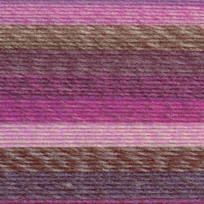 Lion Brand Yarn, Muticolor Ferris Wheel Yarn for Knitting, Crocheting, and Crafts, Wild Violets, 1 Pack