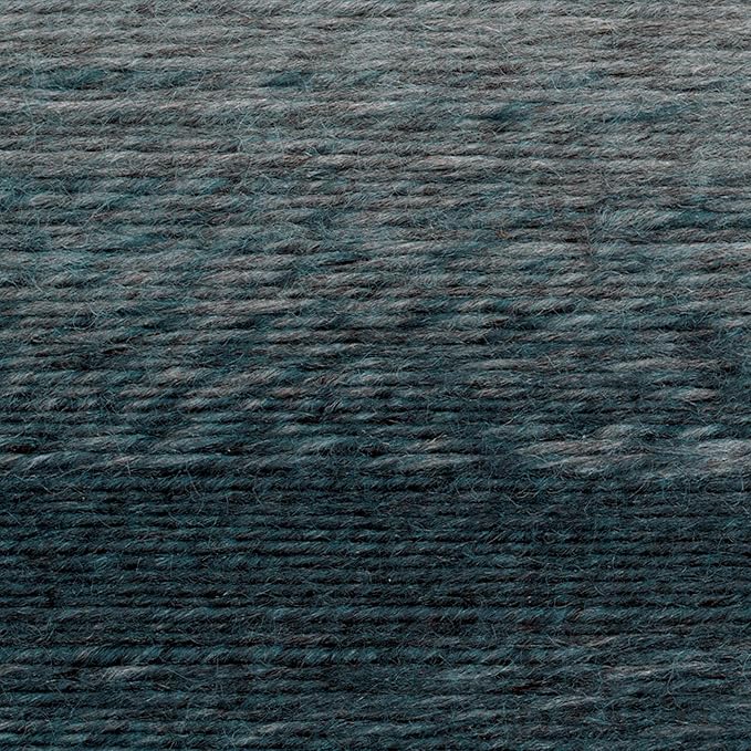 Lion Brand Yarn (1 Skein) Lion Brand Yarn Scarfie Bulky Yarn, Teal/Silver