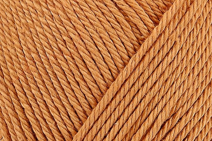 4 Skein/Pack Schachenmayr (SMC) Catania Originals Yarn, Each Ball 1.76 Oz (50gr) / 136 Yards (125 m), 100% Mercerized Cotton for Knitting and Crochet Yarn, Sport Weight, 179 - Camel