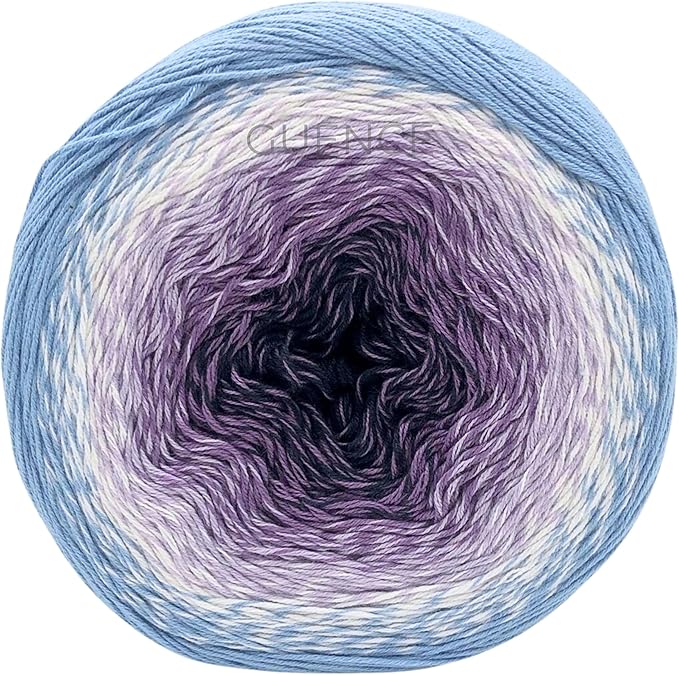 YarnArt Flowers – Gradient Cotton Acrylic Blend, 250g (8.8 oz), 1094 yds, Lightweight Sport Yarn for Crochet, Knitting, Shawls, Summer Projects (264)