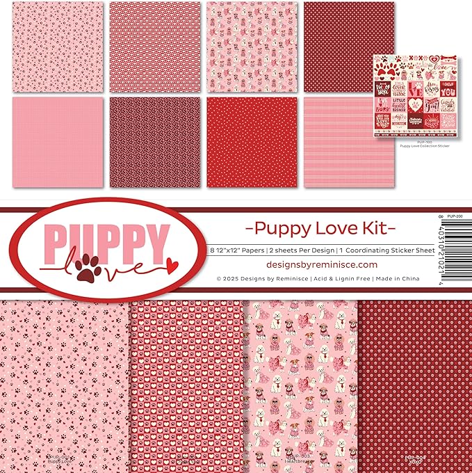 Reminisce Puppy Love Scrapbook Collection KIT