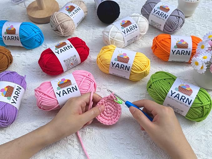 24 Beginner Yarn for Crocheting,Yarn for Beginners