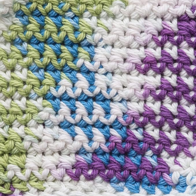 Lily Sugar'n Cream 100% Cotton Yarn 6-Pack Bundle with Bella's Crafts Stitch Markers (Ombre Mix 3)