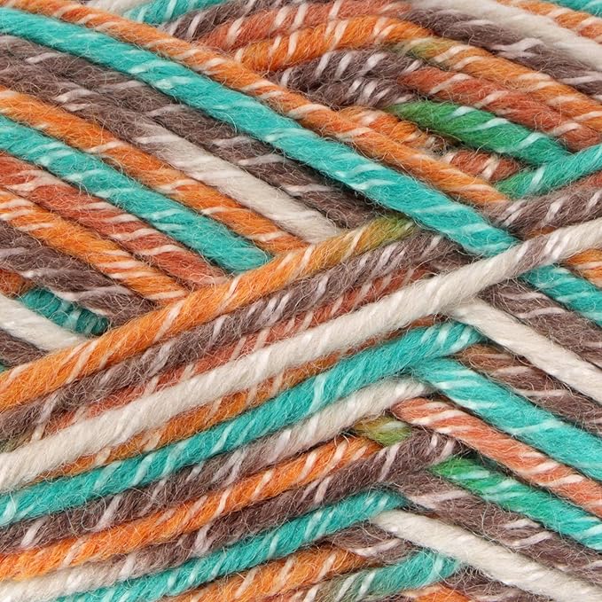 JubileeYarn Chunky Melody Yarn - 100g/Skein Bulky Wool Blend - Rustic Teal - 2 Skeins