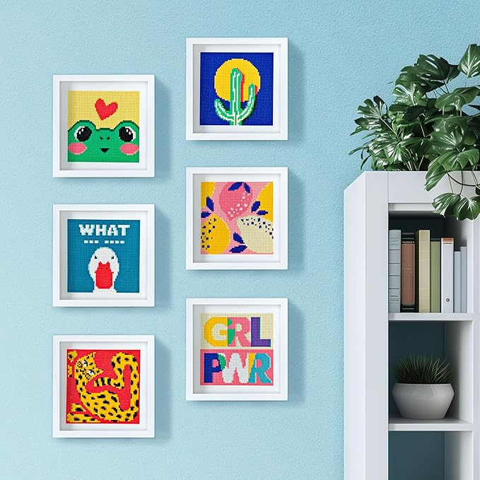 LuwoArte 6 Pack Diamond Painting Kits for Adults and Kids – Modern pop Art Style – Full Drill DIY Paint Gem Art – Brilliant 5D Diamond Painting Kit – Relaxing Craft for Home Wall Décor (Vibe)