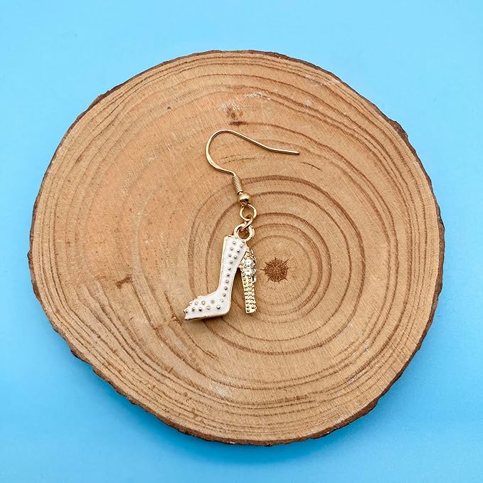 Youdiyla 20pcs Alloy enamel high heels set series Pendant Jewelry Making DIY Keychain Earrings Pendant Various Design Charms for Jewelry Making Bracelets Necklace (SN445)