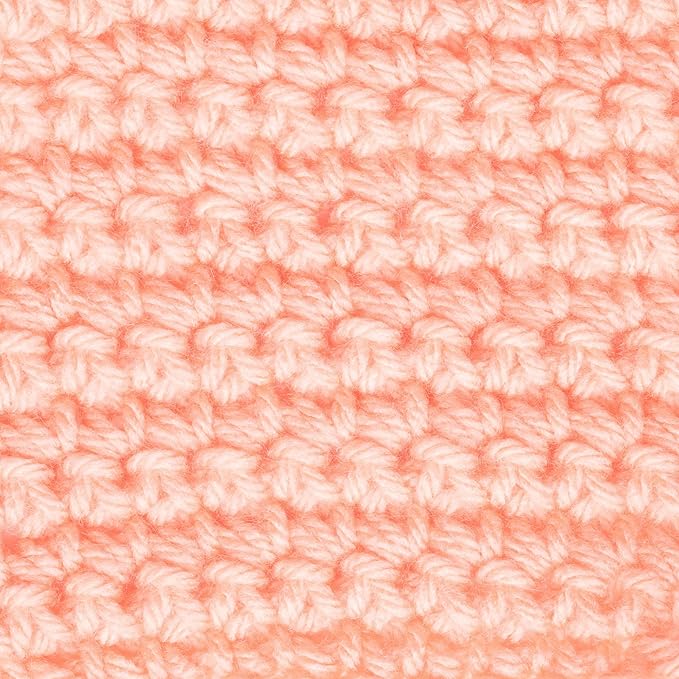 Caron One Pound Solids Yarn, 16oz, Gauge 4 Medium, 100% Acrylic - Peach- For Crochet, Knitting & Crafting ( 1 Piece )