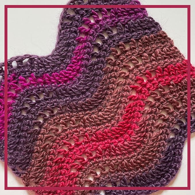 Wool Wonders Yarn for Crocheting, 4-Pack (640Yds / 400G), Free Patterns - Wool Yarn for Knitting - Aran/Heavy #4 Medium Worsted Weight - Chocolate Strawberries