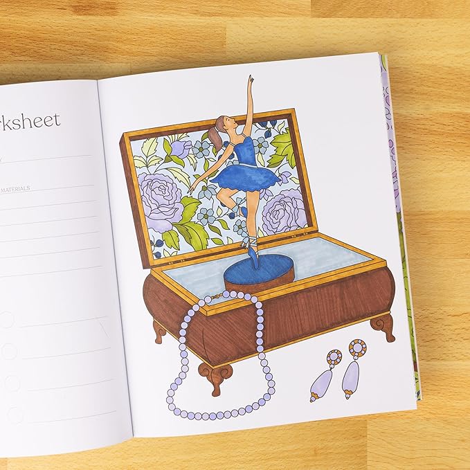Regency Era Coloring Book, 8.5x10 inches, 40 Coloring Pages by Elyse Breanne Design