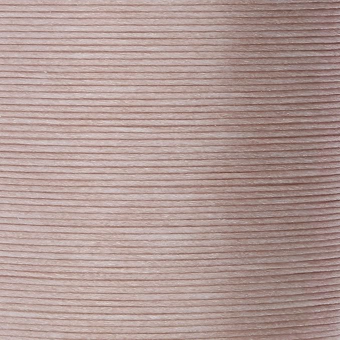 KO Nylon Beading Thread, Natural Color, Japanese Pre-Waxed 100% Nylon, 330TEX, Tangle Resistant Knotting Cords, 50m /55 yds Spool, Use for Seed Bead Projects, Loom Work & Bead Weaving