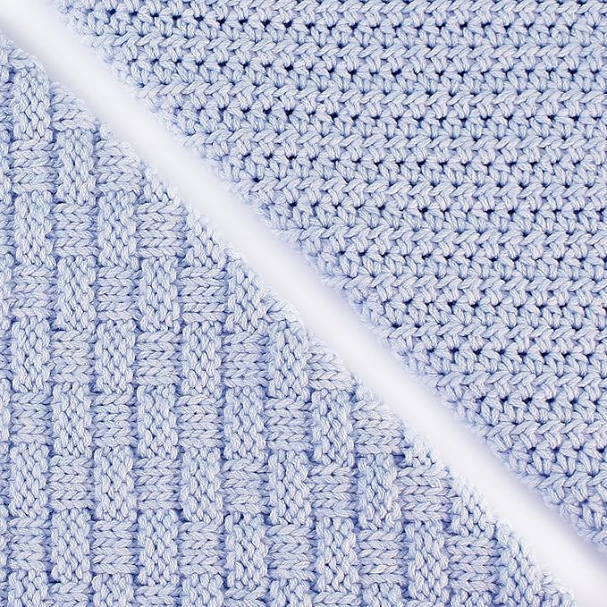 Cotton Bliss Soft Cotton Blend Yarn for Crocheting, 4-Pack (640Yds / 400G), Free Patterns, Beginners Friendly - #4 Medium Worsted Weight Yarn for Baby Blanket - Lavender Bliss