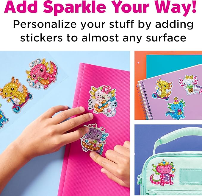 Creativity for Kids Big Gem Diamond Painting Axolotl: Girl Toys and Crafts for Ages 6-8+