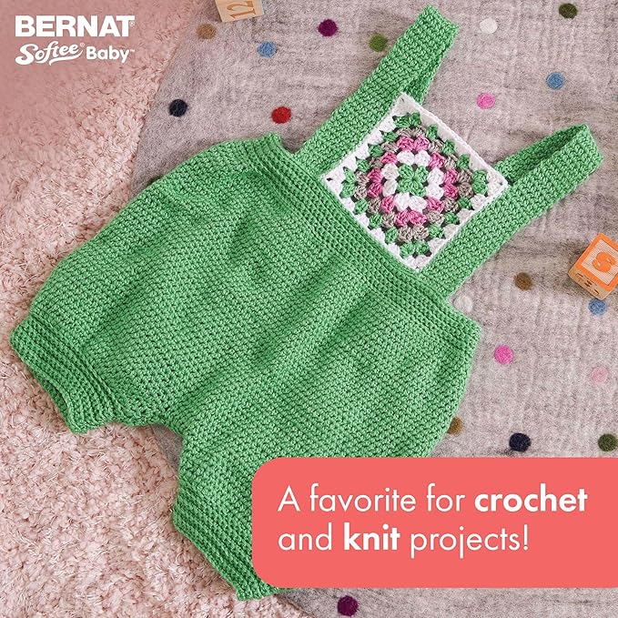 Bernat Softee Baby Princess Pebbles Yarn - 3 Pack of 120g/4.25oz - Acrylic - 3 DK (Light) - 310 Yards - Knitting/Crochet