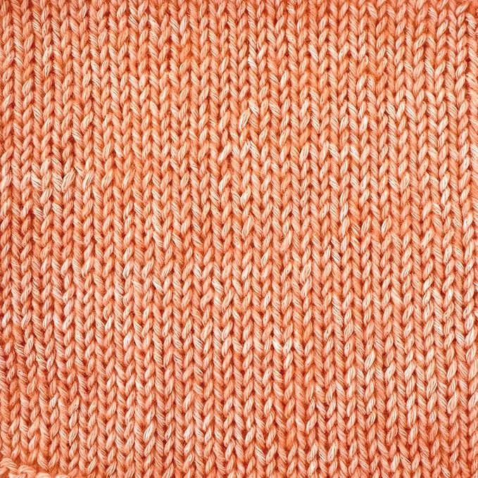 Cotton to The Core Cotton Yarn for Crocheting, 6-Pack (852 Yds / 300G), Free Patterns, Beginners Friendly - Soft Baby Yarn for Knitting - 3 DK Light Worsted Weight - Orange Creamsicle