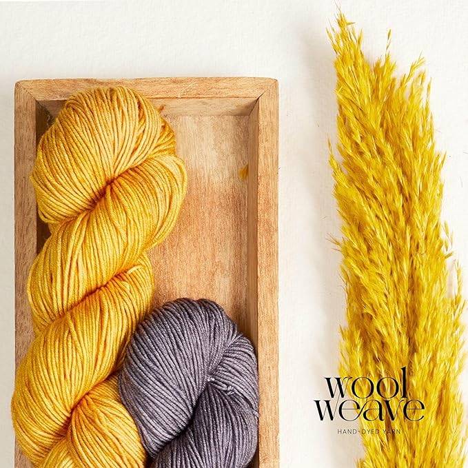 Superwash Merino Wool Yarn for Knitting & Crocheting - Hand Dyed, 100gr, 240 Yards, Dk Weight - Luxurious, Soft & Durable Light Purple Yarn