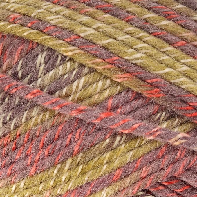 JubileeYarn Chunky Melody Yarn - 100g/Skein Bulky Wool Blend - Splitpea Carrot - 4 Skeins
