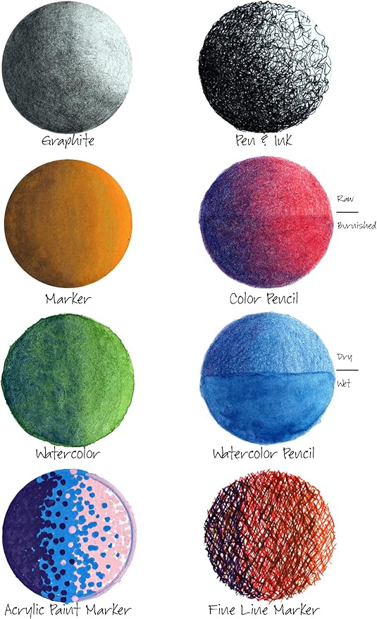 Canson XL Series Bristol Paper, Smooth, Foldover Pad, 9x12 inches, 25 Sheets (100lb/260g) - Artist Paper for Adults and Students - Markers, Pen and Ink