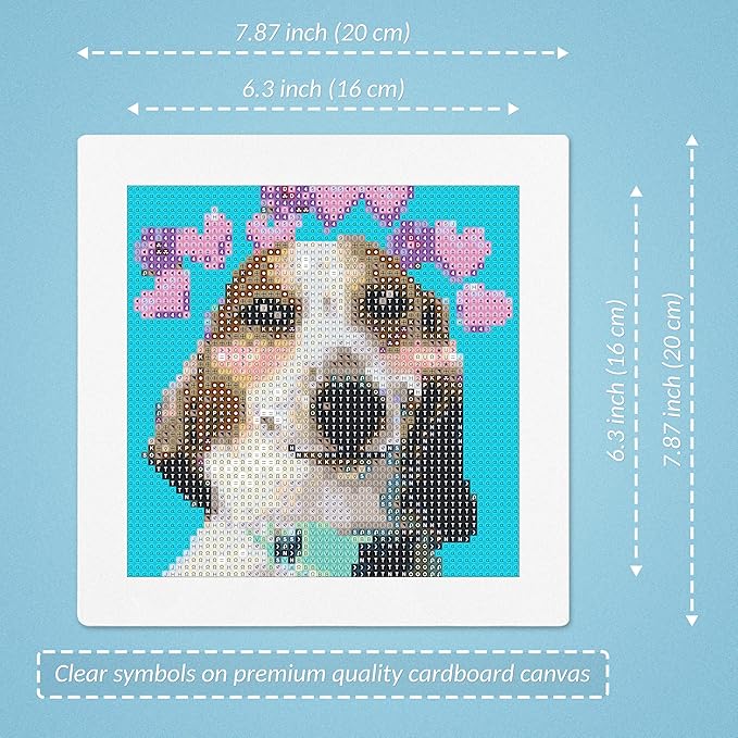 LuwoArte 6 Pack Diamond Painting Kits for Adults – Featuring Meme Doggies and Cute Dogs – Full Drill DIY Paint Gem Art for Adults – Brilliant 5D Diamond Painting Kit–Relaxing Craft for Home Wall Décor