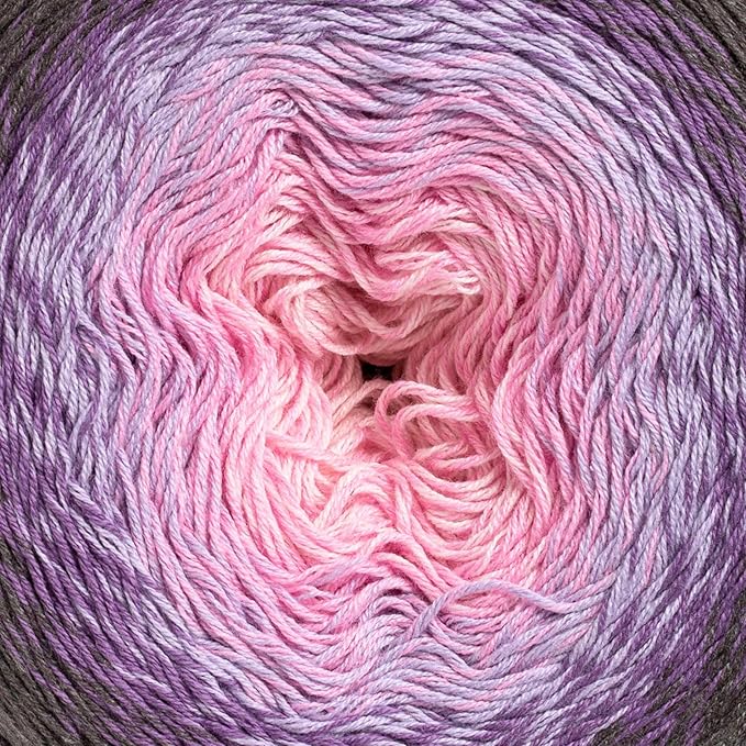 Yarn Art YarnArt Flowers Yarn 55% Cotton 45% Acrylic 250gr 1094yds Multicolor Cotton Yarn Rainbow Crochet Yarn Spring Summer - 1 Fine Sport Skein (276)