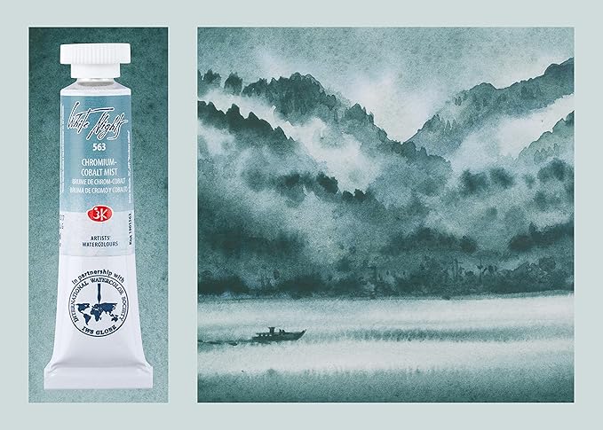 WHITE NIGHTS Extra Fine Artists Grade Watercolors Forest Set 3 * 10ml Tubes Granulating Colors by Nevskaya Palitra