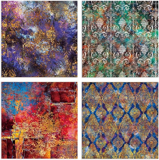 YASMEN Valentine Scrapbook Paper Pad 6x6, Vintage Patterned Cardstock Paper Pads for Card Making, Journals, Planner, DIY Envelopes, Greeting Cards, Gift Card, Decorative Art Craft -24 Sheets