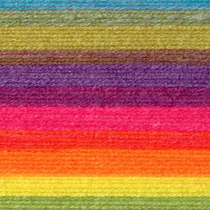 Lion Brand Yarn, Mandala DK Lightweight Yarn for Knitting, Crochet, and Crafts, Gnome, 3 Pack, Self-Striping Acrylic Fiber for Baby Blankets, Multicolor Shawls and Variegated Cardigans