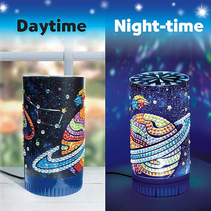 Creativity for Kids Big Gem Diamond Painting Light - Create Your Own DIY Night Light, Diamond Arts and Crafts Kit for Kids (Ages 6+)
