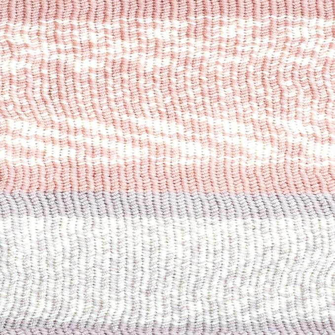 Lion Brand Yarn Wool Ease Fair Isle, Yarn for Knitting, Pink/Mushroom, 3 Pack
