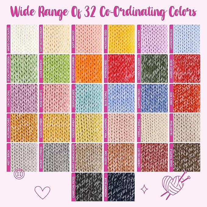 Cotton Bliss Soft Cotton Blend Yarn for Crocheting, 4-Pack (640Yds / 400G), Free Patterns, Beginners Friendly - #4 Medium Worsted Weight Yarn for Baby Blanket - White Chocolate
