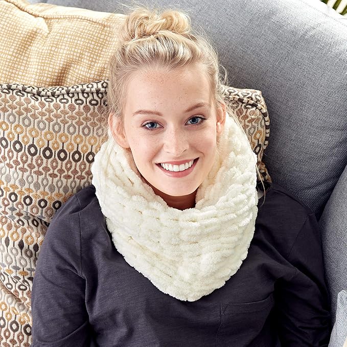 Bernat Alize Blanket-EZ Yarn, Cream