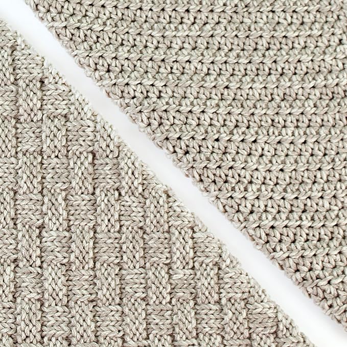 Cotton Bliss Soft Cotton Blend Yarn for Crocheting, 4-Pack (640Yds / 400G), Free Patterns, Beginners Friendly - #4 Medium Worsted Weight Yarn for Baby Blanket - Silver Teak
