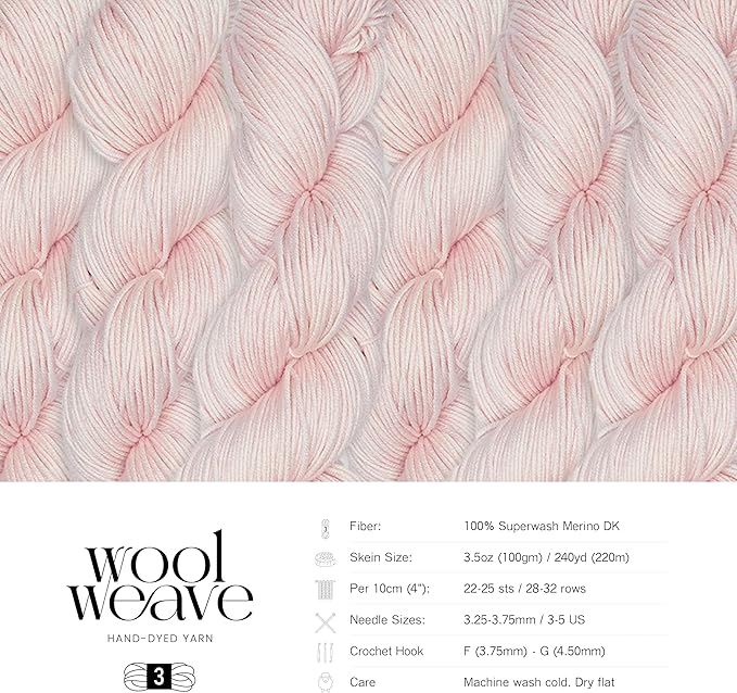 Superwash Merino Wool Yarn for Knitting & Crocheting - Premium Hand Dyed Yarn, 100gr, 240 Yards Dk, Weight Yarns - Luxurious, Soft & Durable