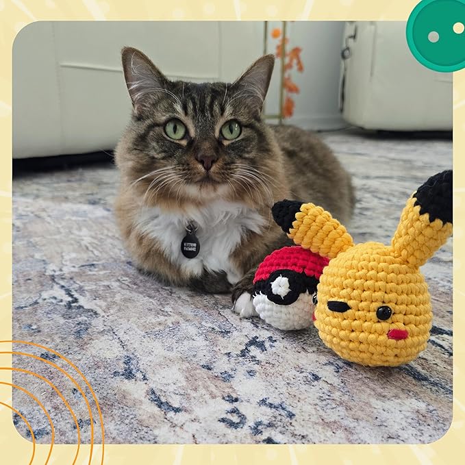Pika-Doo DIY Crochet Kit | Ultimate Starter Set for Teens & Adults | Fun Couples & Date Night Craft Project w/Premium Yarn, Hook, Step-by-Step Video Tutorials & Easy Written Guides (Ages 15+)
