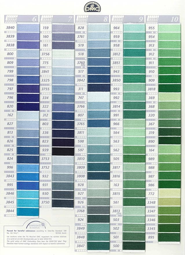 DMC 6-Strand Embroidery Cotton Floss, Dark Electric Blue