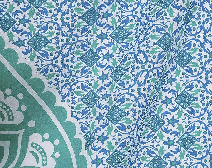 popular handicrafts hippie mandala ombre tapestry wall hanging - indian maditation green gypsy bohemian hippy psychedelic dorm room decor poster 30 x 40 inch