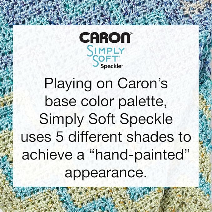 CARON Simply Soft Speckle Yarn, Abyss