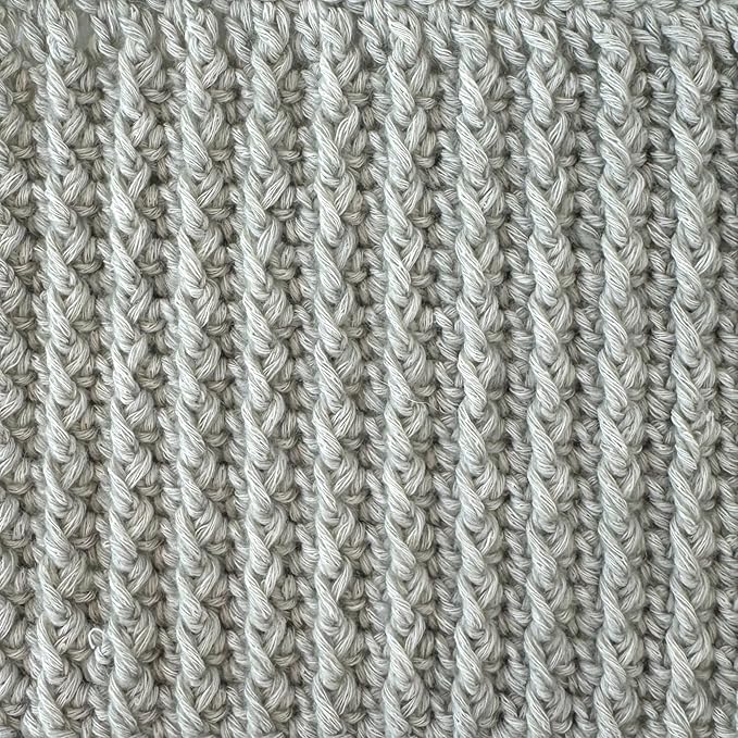 Cotton to The Core Cotton Yarn for Crocheting, 6-Pack (852 Yds / 300G), Free Patterns, Beginners Friendly - Soft Baby Yarn for Knitting - 3 DK Light Worsted Weight - Tin Grey